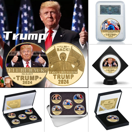 Donald Trump 2024 Gold Plated Commemorative